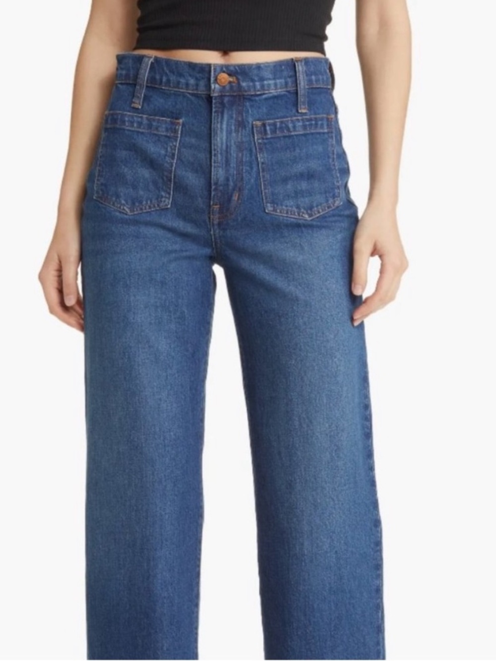 Madewell Perfect Vintage Wide-Leg Jeans with Sailor Pockets Petite